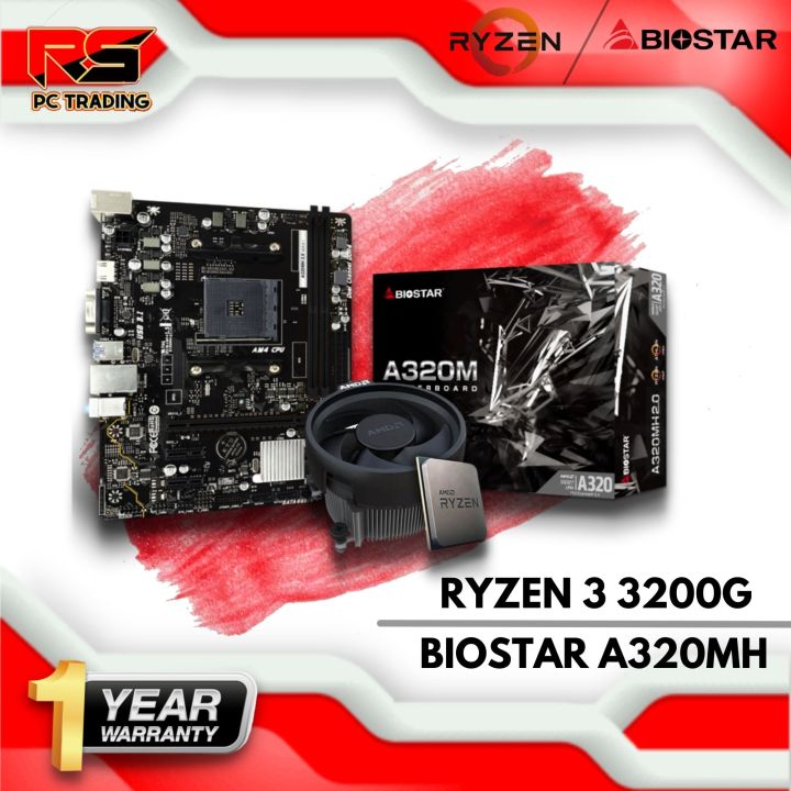 A320 Ryzen 2200g Compatible Motherboard AMD RYZEN 3200G MSI A320M