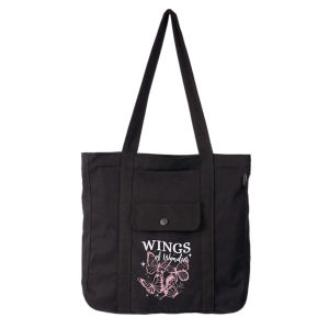 Oakhopes - Tas Tote Bag Kanvas Hitam - Totebag Resleting Pria Wanita - Xeva Bag