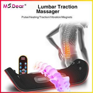 Electric Lumbar Traction Device Waist Back Massager Vibration Massage Lumbar Spine Support Waist Relieve Fatigue Health Care