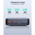 AUKEY PB-Y43 พาวเวอร์แบงค์ชาร์จเร็ว Sprint X 20K 65W 20000mAh Portable Power Bank with Digital Display PD3.0. 