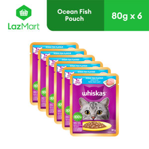 Whiskas Pouch Ocean Fish 80g - Pack of 6s