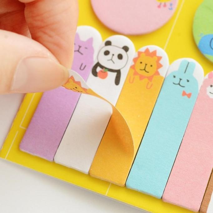 Cute Kawaii Panda Memo Pad Paper Stickers Cartoon Cat Post It Note ...