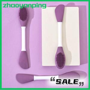 zhaoyanping Double Head Silicone Facial Mask Brush Facial Massage Cleaning Brushs DIY Mud Film Scraper Facial Care Tool Dropshiping