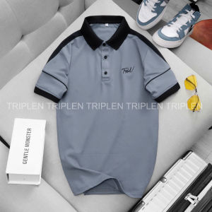 Áo polo nam TripleN kẻ tay phối 2 màu trẻ trung áo thun vải cá sấu cotton co giãn 4 chiều cao cấp