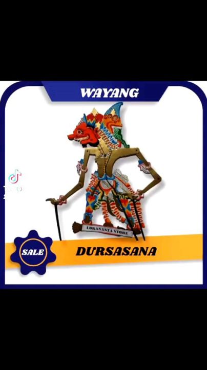 ASWATAMA (KURAWA) TOKOH WAYANG KULIT WAYANG MAINAN BAHAN KERTAS KARTON DUPLEK WAYANG KERTAS WONOGIRI