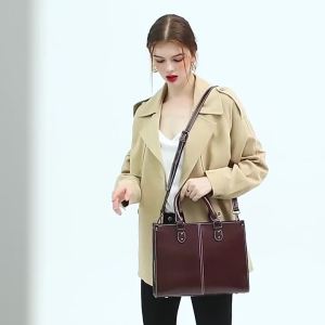 Women Handbag Cross body Shoulder Tote Bag Genuine Leather Shopping Fashion Office Female Real Cowhide Messenger Top Handle Bags2026