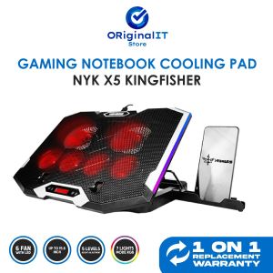 Cooling Pad Laptop Gaming RGB NYK X5 Kingfisher with Phone Holder NYK Nemesis