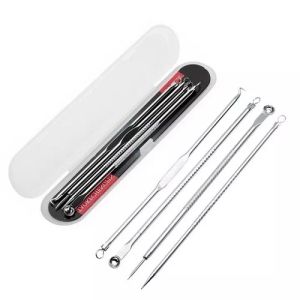 Bộ Dụng Cụ Chăm Sóc Da Mặt Gồm 4 Cây Nặn Mụn 8 Đầu Công Cụ Khác Nhau Nhỏ Gọn Bỏ Vào Hộp Nhựa An Toàn Vệ Sinh Tiện Dụng