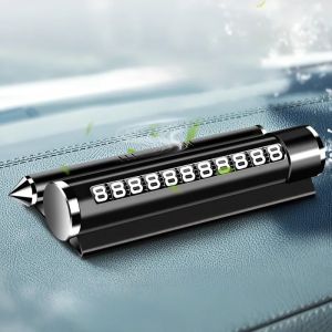 Thẻ Ghi Số Điện Thoại Ô Tô 4 in 1 Kiêm Búa Phá Kính Khẩn Cấp Bảng Ghi Số Điện Thoại Ô Tô Kiêm Giá Đỡ Điện Thoại