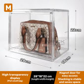 HYPERACK ™️ Transparent Display Box Shoe Box Stackable Storage Box Bag Sneakers Organizer Box Book Plastic Kotak Kasut