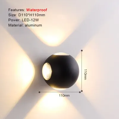 LED Outdoor Wall Light Waterproof IP65 Modern Lighting For Hotel Garden Corridor Indoor Wall Lamp Living room Bedroom Decoration