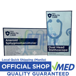 VMED Prohealthcare Aneroid BP Blood Pressure Apparatus Sphygmomanometer with Dual Head Stethoscope