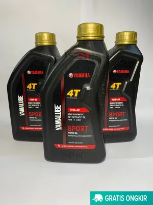 HARGA (ISI 3PCS ) - Oli Yamalube Sport 1liter 4 storeke Oli Motor Sport Yamaha 10-40W Asli