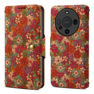 เคสโทรศัพท์มือถือแบบพับสำหรับ HONOR90 HONOR100 Pro เคสป้องกัน HONOR Magic5 Pro 5G ลายหญ้าดอกไม้พร้อมสายคล้องเคสหนัง