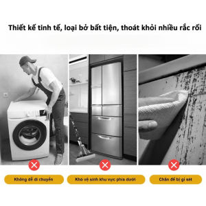 Bộ Kê Máy Giặt Tủ Lạnh 8 Bánh Xe 2 Thanh | Chiều Cao 4cm Dễ Điều Chỉnh Vị Trí Thiết Bị Tại Nhà