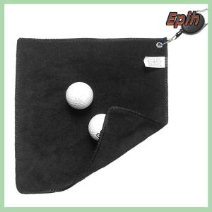 [Epih] Golf Towel Wet And Dry Golf Cleaning Cloth Perfect For Golfers Cleaning Cloths With Retractable Hook Easy To Carry