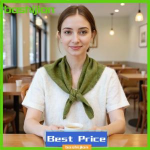 bashijian ผ้าพันคอถักไหมพรมสามเหลี่ยมสไตล์เกาหลีผ้าพันคอสตรีผ้าพันคอถักผ้าพันคอถักผ้าพันคอถักอเนกประสงค์อบอุ่น