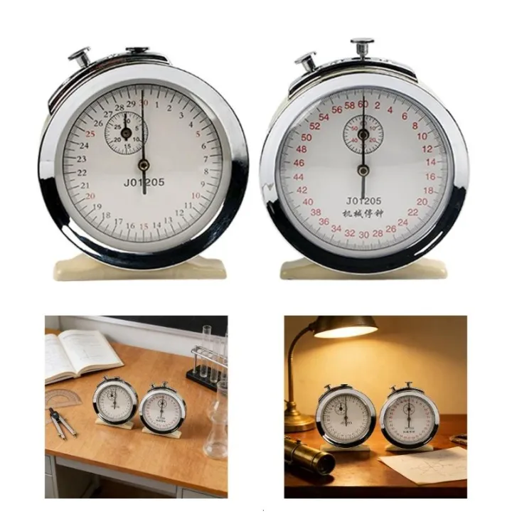 Education Timer Mechanical Stopwatch Metal Mechanical Stop Clock ...