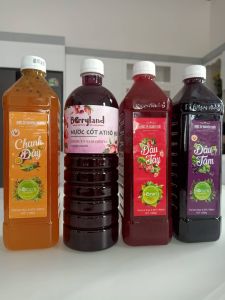 Combo siêu tiết kiệm 3 Chai Nước Cốt Dâu Tây Chanh Dây AAtiso Đỏ Mỗi Chai 425ml