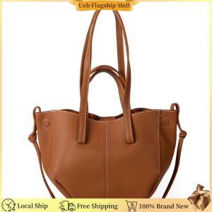 [Ueb Flagship Mall] Women Soft Underarm Bag Large Capacity Fashion Tote Bag Stylish Shoulder Bag Chic Armpit Bag Trendy Commuting Bag