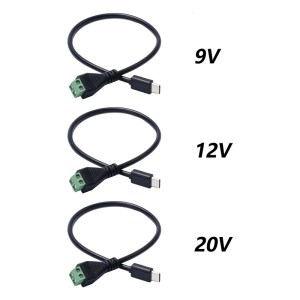Usb C solderless 2pin Dây cáp kết nối dây với lựa chọn Điện áp đầu ra 3A dây nguồn cho thiết bị điện tử thiết bị