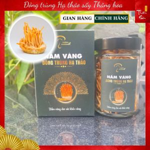 Nấm Đông trùng Hạ Thảo hữu cơ sấy thăng hoa Đông trùng hạ thảo khô chính hãng hộp quà đông trùng hạ thảo cao cấp loại 10g