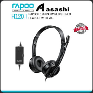 Rapoo H120 USB Wired Stereo Headset with Mic / Rapoo H150S Stereo Wired Headphones with Microphone Noise-Reduction