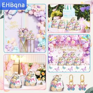 [COD] EHBqna SPORTS พวงกุญแจของขวัญปาร์ตี้รูปผีเสื้อ10ชุดพร้อมป้ายแท็กกระดาษคราฟท์ขอบคุณสำหรับเด็กผู้หญิงธีมวันเกิดปาร์ตี้งานเลี้ยงฉลองทารกถุงของขวัญสำหรับงานเลี้ยงวันเกิด