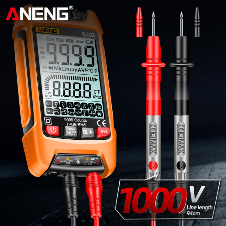 ANENG SZ02 RMS จริง9000เครื่องทดสอบตัวเก็บประจุความถี่ต้านทานความแม่นยำ ...