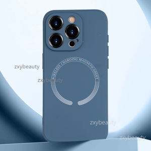 เคสสำหรับ iPhone 12 Pro Max 11 5G 4G 2024เคสซิลิโคนเหลวฝาปิดนิ่มทรงสี่เหลี่ยมแม่เหล็กสำหรับ I11 I12 12ProMax 12Pro + 12Mini X XR XS 7 8 IPhone7เคสหลัง