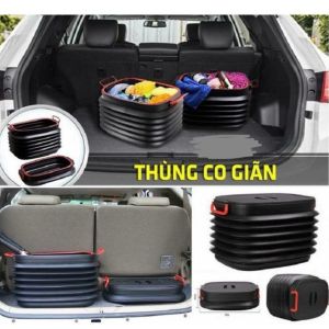 Hộp Đựng Chứa Đồ Đa Năng Xe Ô Tô - Thùng đựng đồ co dãn đa năng dung lớn 40 lít