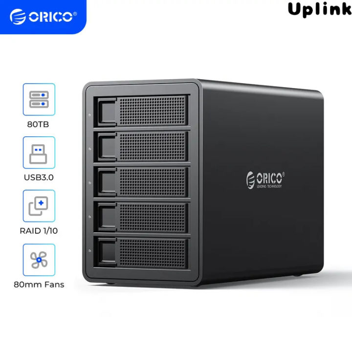ORICO 5 Bay Festplattengehäuse USB3.0/Typ-C 3,5 Zoll Festplatte
