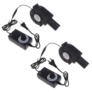 BBQ Fan Cooking Camping Blower Charcoal Fire Starter 12V 2A Stove Fans High Air Volume Adjustable Speed 5500RPM