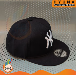 HBB Topi Korea MLB NEW YORK YANKEES Pria Wanita White Bordir NY NEW ERA- Topi Border Putih Snapback RealPict Pria Wanita Terlaris