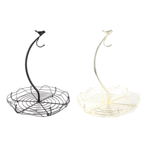 Elegant Standing Vegetable Bowl Unique Bird Designs Bowl With Banana Holder For Modern Kitchens Setting