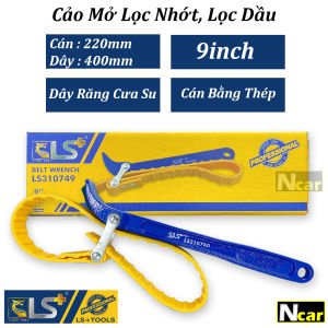 Cảo Xích Mỏ Lết Xích Mở Lọc Dầu Lọc Nhớt Cao Cấp 9inch LS+ CHÍNH HÃNG - Cảo Dây Xích Cà Lê Xích Cảo Dây Da Mở Nắp Lọc Nhớt Dầu