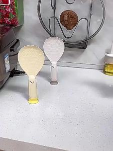 Anti Slip Rice Scoop Spoon – Non Stick Heat Resistant Standing Paddle with Suction Cup for Kitchen-152c4c8b