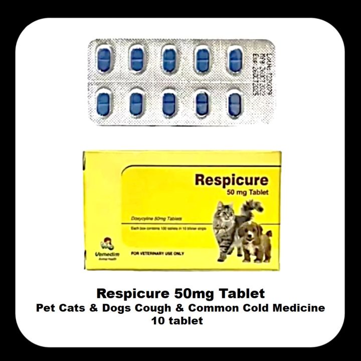 Respicure Pet Cats Dogs Cough Common Cold Phlegm Fever Medicine - Main Image