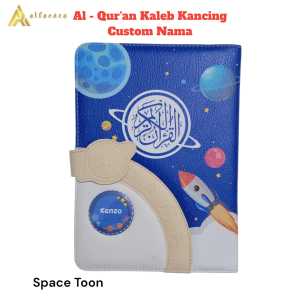 Alfareza - Quran A5 Kaleb Kancing hafalan jaket emboss kancing magnet custom nama terjemahan perkata