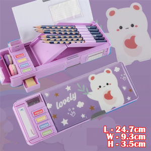Deformation Code Stationery Pencil Case Automatic Lock Password Box Function Pen Supplies Holder LA