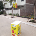 Quầy bán hàng di động, booth bán hàng di động, Booth Sampling, đặt tại các điểm quảng bá sản phẩm. 