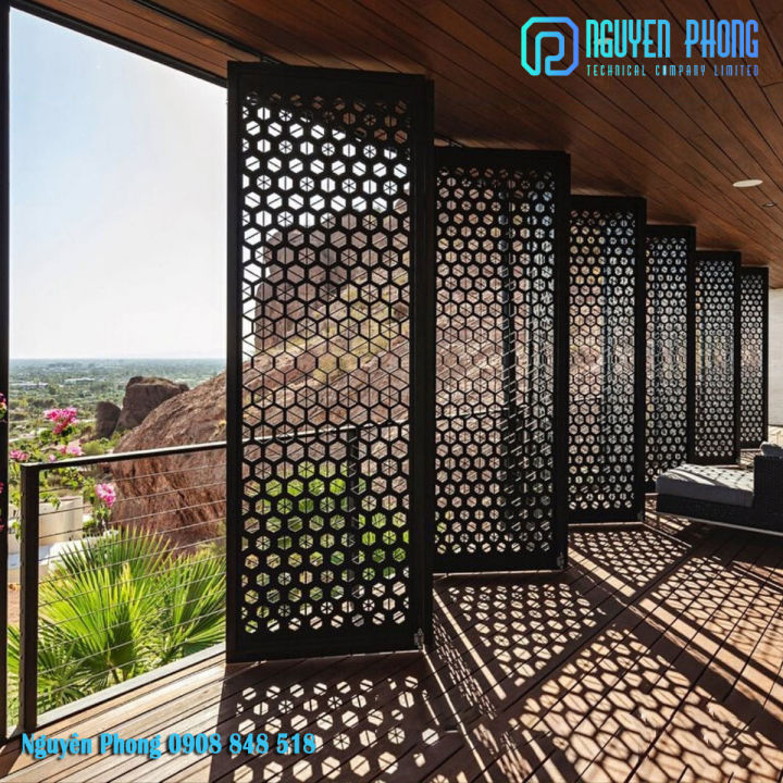 CỬA XẾP CNC, CỬA ĐI SẮT HOA VĂN CNC - CỬA LÙA MẶT TIỀN (đơn giá tính theo M2)