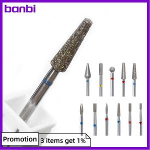 banbi Nail Drill Bits Cuticle Clean Manicure Pedicure Remover Tools