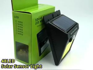 Solar LED Lamp outdoor light Waterproof Motion and Light control sensor light 48 led beads 3 mode powered by solar 5.5V 0.55W