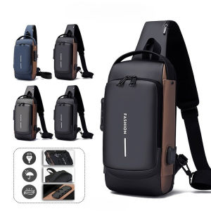 B0166 Men bags Mens motorcycle bag shoulder bag trend new simple sportscasualmessenger bagSling bag
