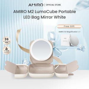 AMIRO M2 LumoCube Portable LED Bag Mirror White
