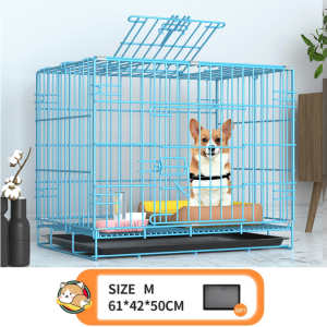 🐶Foldable Dog Crate & Cat Cage Extra Sturdy Iron Pet Kennel for Small/Medium/Large Dogs