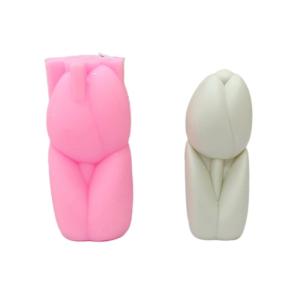Colorful Flowers Theme Silicone Mould Smooth Mold Tulips Shape Soap Molds Ornament Casting Moulds