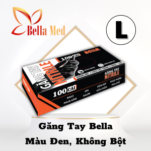 Găng tay nitrile không bột thương hiệu Bella