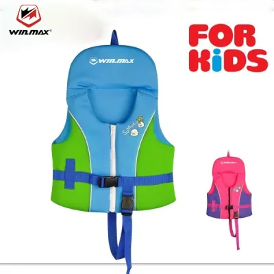 Winmax New Childrens Swimming Life Vest Swimming Jacket Blue for Kid SizeS-XL Buoyancy Garments